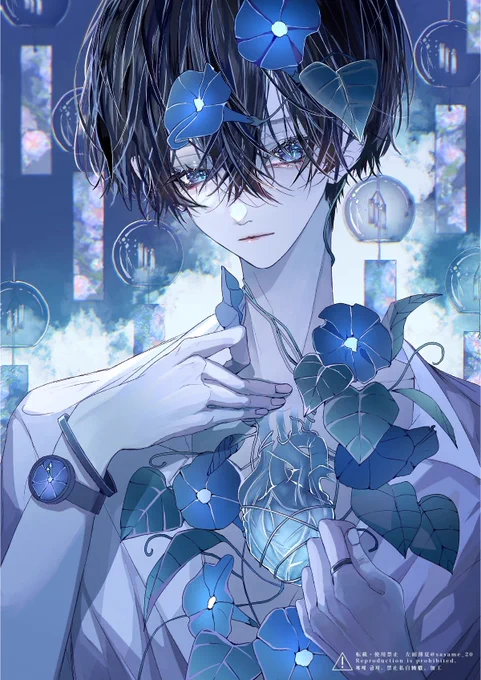 繊細な子が好きです#自創作男子イラストフェス01 