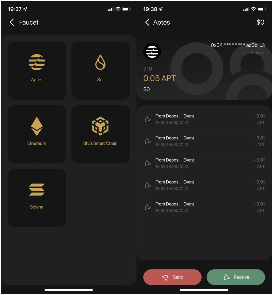 coin98_wallet's tweet photo. Following the integration with @AptosLabs, Coin98 now supports Faucet, allowing you to get $APT (Testnet) directly on our App! 

Open Faucet➡️Choose a wallet➡️Claim 🎉

Then, use $APT to skin the game &amp; do more experiences on this blockchain.

Learn more: https://t.co/h0ht3x0TSq https://t.co/6TzArEUZ28