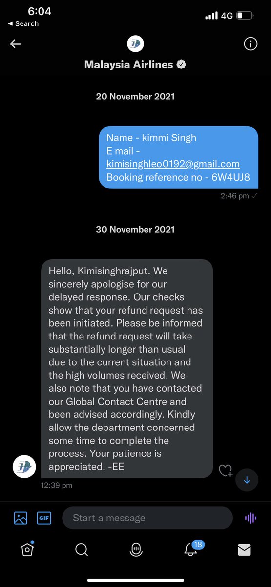 kimisinghrajput's tweet photo. Where is my money it’s been 1 year 10 months waiting for my money and reply. @MAS https://t.co/rYxFSprgsh