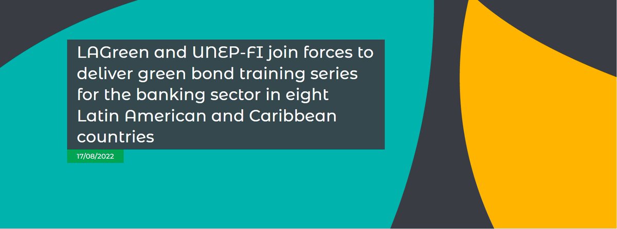 EU_LAIF's tweet photo. @LAGreen_Fund  and @UNEP_FI join forces to deliver #greenbond training for the #bankingsector in 8 #LAC countries. Read more: https://t.co/twzU7xO87D https://t.co/R2IMGfmxl8