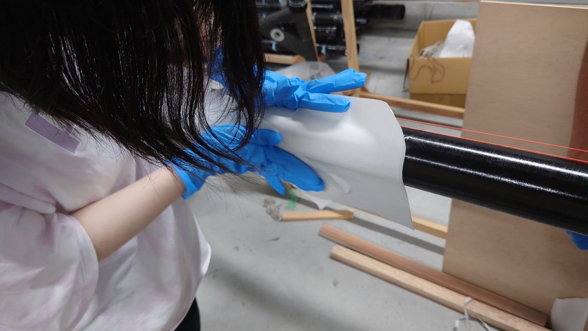 TeamAIOLIA's tweet image. 1本目巻き終わり