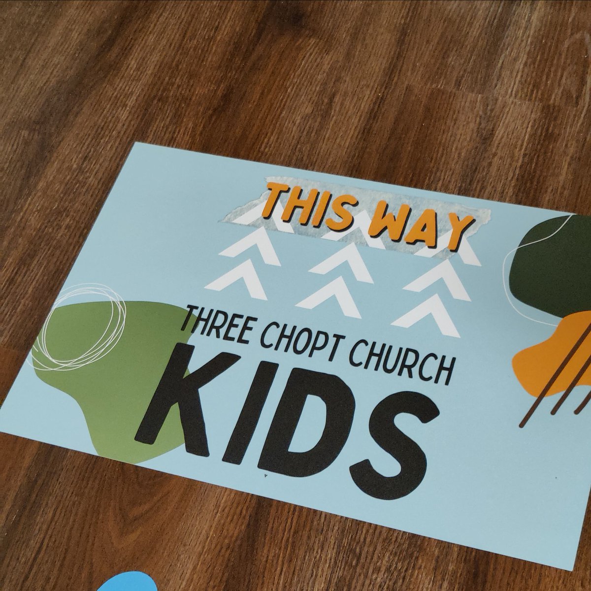 There's a new path! Our little PresbyterianPresbyterians can follow the little feet to our Sunday morning meeting places!