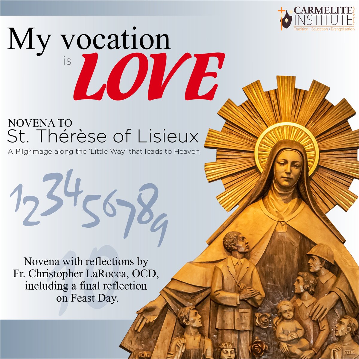 carmelinst's tweet photo. Please join us as we pray the Novena to St. Therese - Sept. 22 - Oct. 1

https://t.co/BrxAign14I https://t.co/wg17yQkcsq
