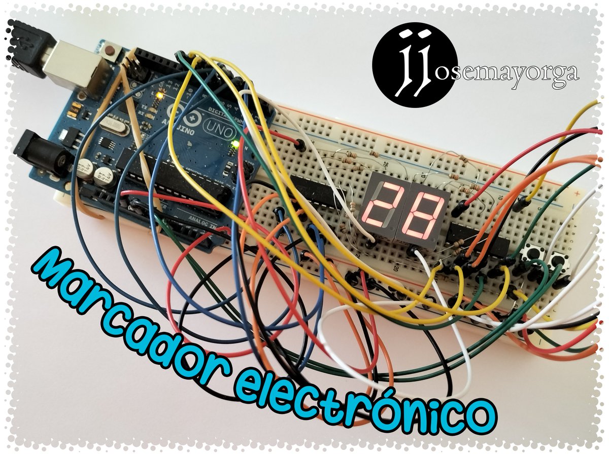 jjosemayorga's tweet photo. Prototipo de marcador electrónico que podrás encontrar en 𝗷𝗷𝗼𝘀𝗲𝗺𝗮𝘆𝗼𝗿𝗴𝗮. 
https://t.co/Q4u03TNd24

💻🖱🛠⚙📲📟📡🚦

#electronics #scoreboard #arduino #serialcommunication #electricalcircuits #engineering #protoboard #wiring #fritzing #switch #7segmentdisplay #java https://t.co/8m0d7n2PDV