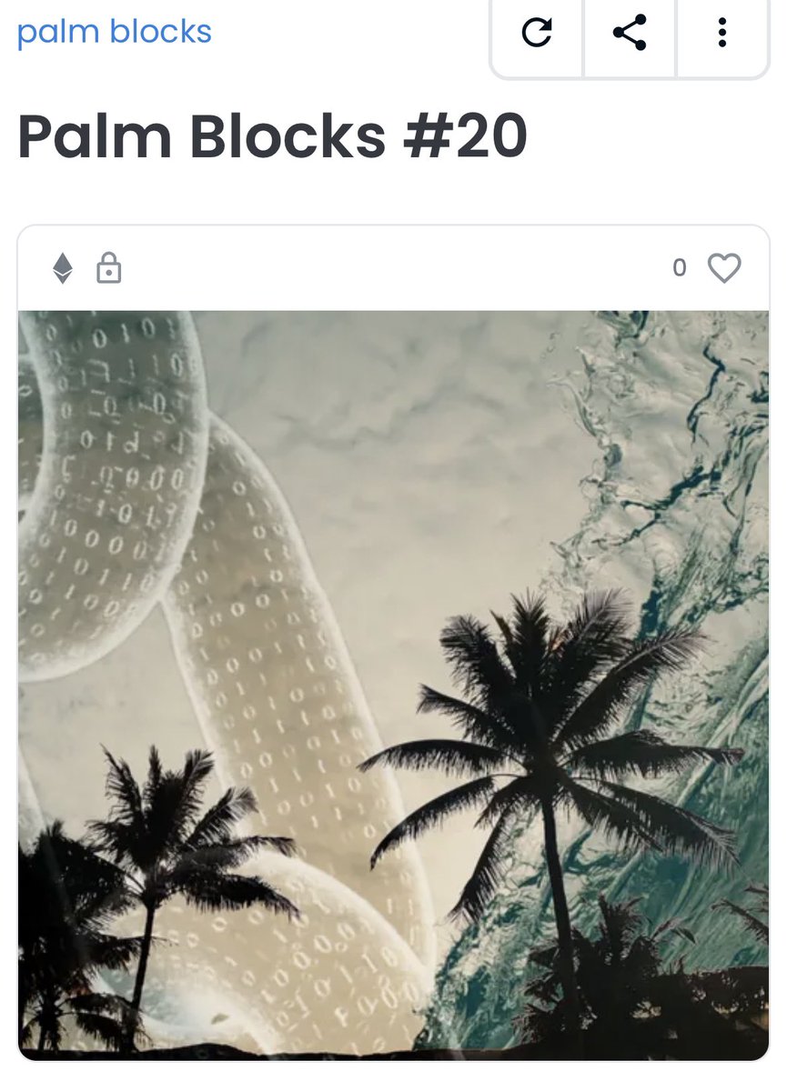 Riverfx_nft's tweet photo. .02 eth then strait to .09 eth. Donβt sleep on #palmblocks we are here forever. #cryptoforgood
#NFTCommuntiy #FreeMint #NFTartists
https://t.co/OW8Sf4H731 https://t.co/mjWrt5JQq1