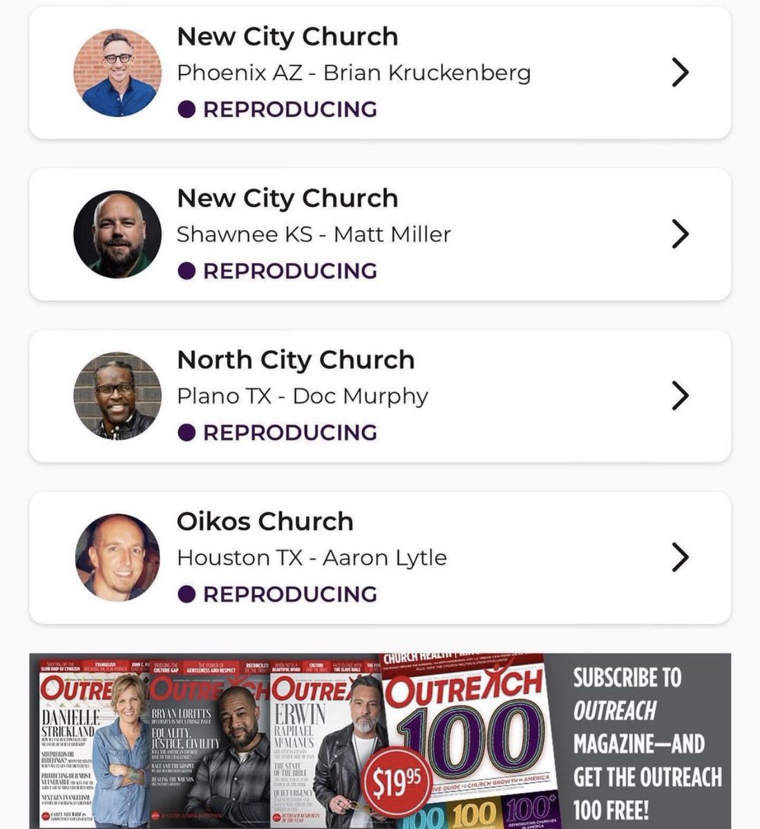 pastordoc's tweet photo. North City Church is part of the Outreach 100 reproducing churches in America! #theeverywherenetwork #northcitychurch #outreach100 #reproducing #churchplanting https://t.co/9f3FkrmW9q