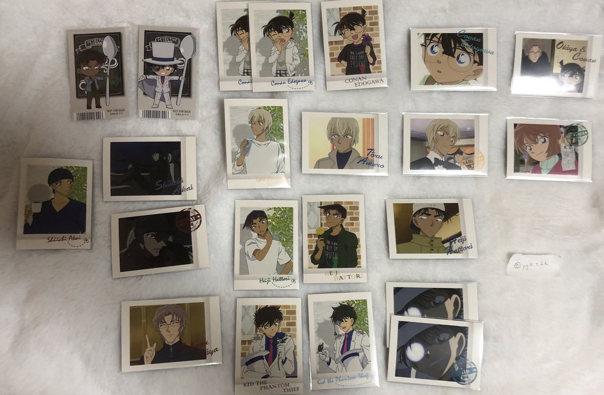 ygktkk's tweet photo. 交換 名探偵コナン ぱしゃこれ アニメイト特典

譲
画像参照

求
同異種紙類工藤新一>灰原哀

単体では無いものでもどちらか映っていれば検討致します
後ほど詳しく出し直すつもりなのでゆるぼ https://t.co/dXpP81vfbl