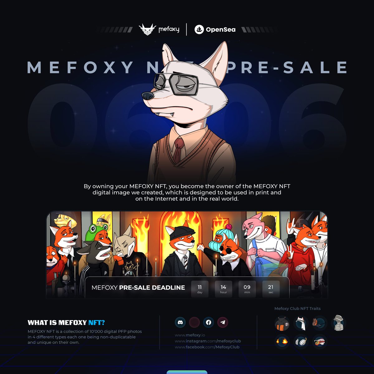 MefoxyClub's tweet photo. @NFTKingForever The Mefoxy Club
Opensea: https://t.co/pnhT3WHJlL
Coinbase NFT: https://t.co/xSaPHsJo1m
Rarible: https://t.co/yqXj9y5RqL
X2Y2: https://t.co/USAhfaRxzI
Looksrare: https://t.co/gOKqtOuQXo
NFTRADE: https://t.co/vNFjaR4noJ https://t.co/rAqu21ufrJ