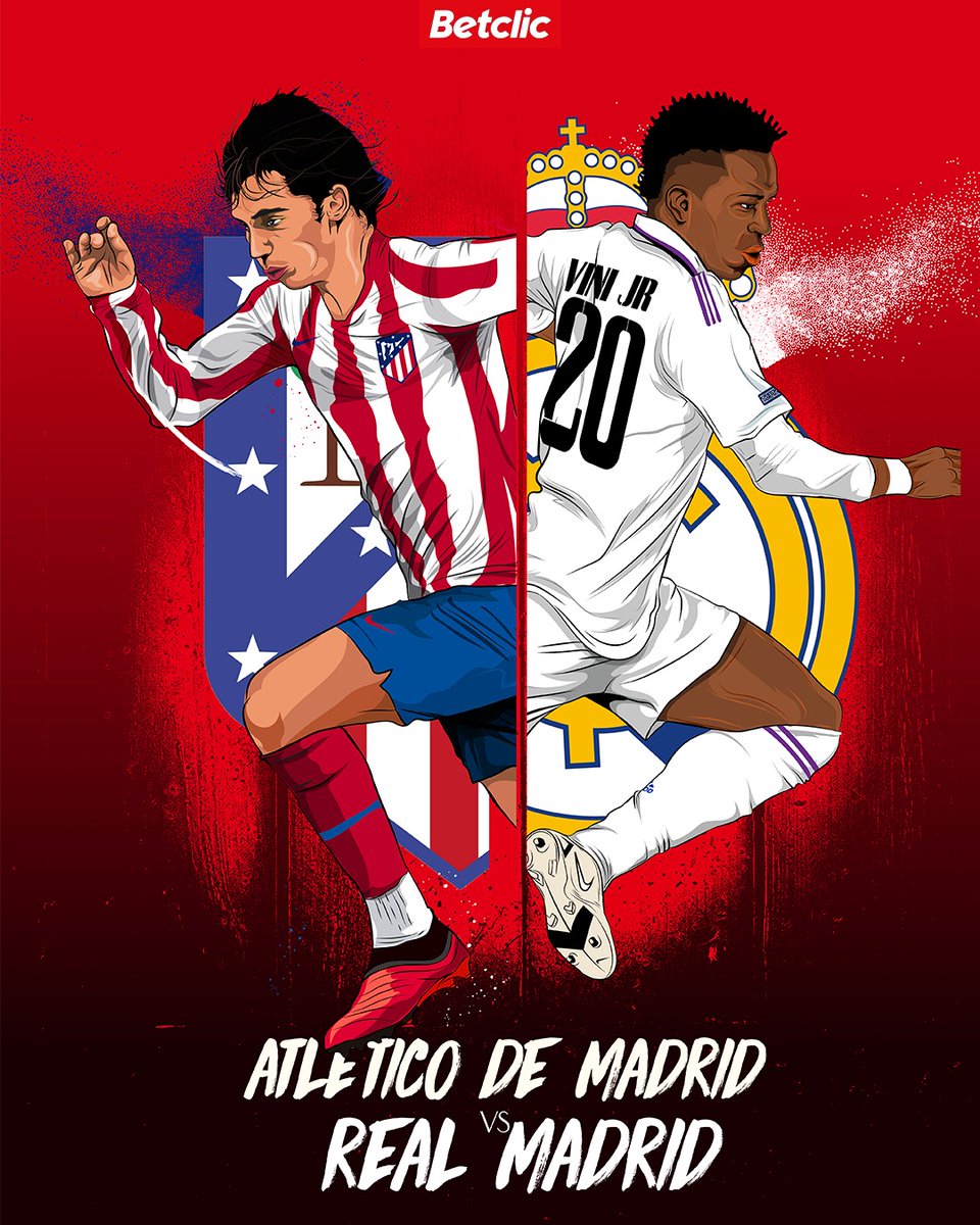 🔥 GIVEAWAY 🔥 Dia de dérbi em Madrid! Se o João Félix (Odd 3.30) ou Vinícius Jr. (Odd 2.70) marcarem, vamos sortear 20€ de Freebets para 5 pessoas!

- Segue a @betclicportugal 
- Dá RT + Like
- Comenta o teu Username Betclic

1 comentário por utilizador.
Termina às 20:00.