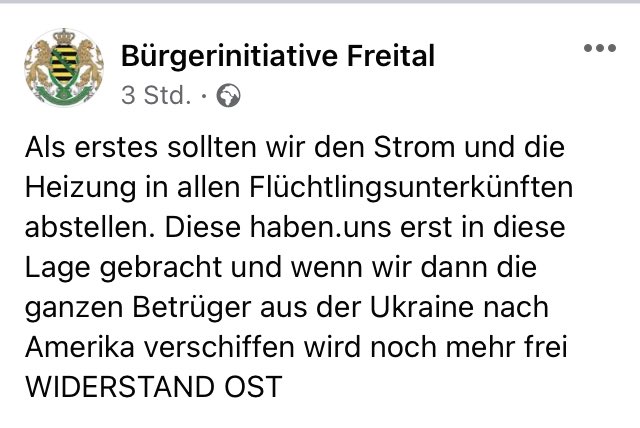 Ekelhaft, ekelhafter, BI #Freital 
Was für ein „Wort zum Sonntag“ voller Hass und Verachtung