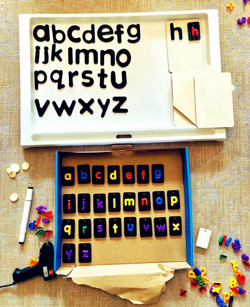 Raj1410's tweet photo. Procrastinating from planning…Relishing in resource making…Interchangeable Velcro Alphabet Boards Step 1 = ✅  #sundayvibes #teachertwitter #learning #inclusion #SEND #education #English #teacherlife #phonics #SpecialEducation  #reading #teaching https://t.co/Mtqh3Vyqvv