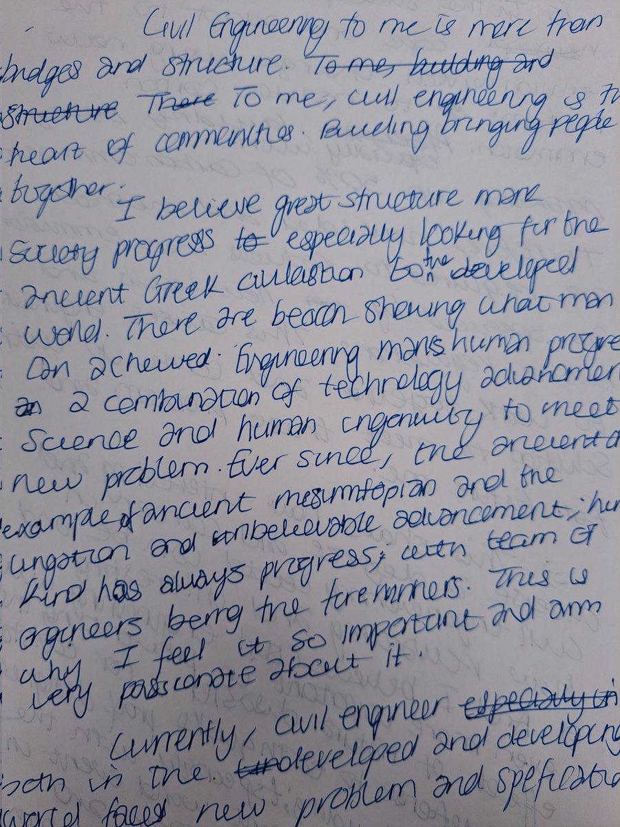 AyoSokale's tweet photo. I came across this entry from my teenage diary all about why civil engineering is so ace. Little me was so cute 💛💛#alwaysanengineer https://t.co/0XAED5pbUx