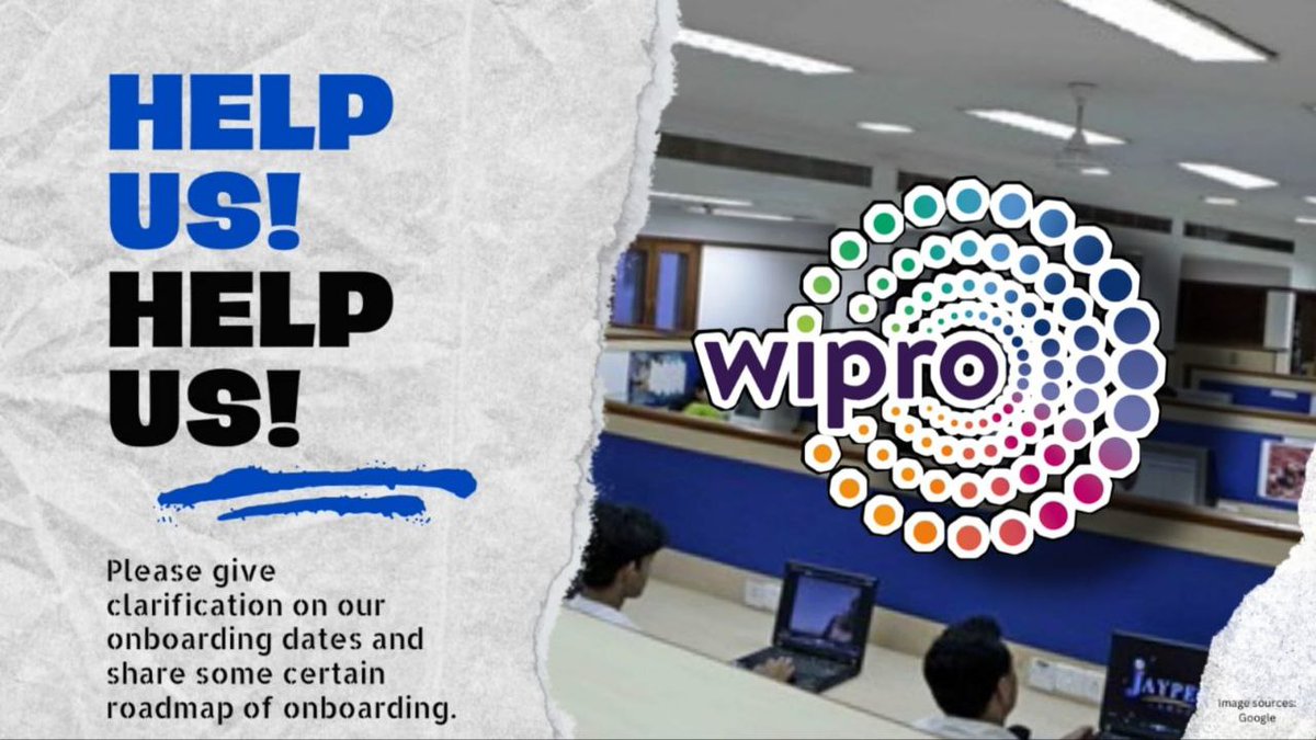 surajit2597's tweet photo. Also quote tweet this
#WiproOnboardUs2022 
#Wipro
Please send Onboarding dates
@premji_azim
@RishadPremji
@shubhankrmishra
@EduMinOfIndia
@DeepikaBhardwaj
@ianuragthakur
@LabourMinistry
@arunbothra
@hvgoenka 
@Akshat_World
@smitaprakash
@GabbbarSingh
@saurabhtop
@RavishKumar https://t.co/3BkQ6dCnv8
