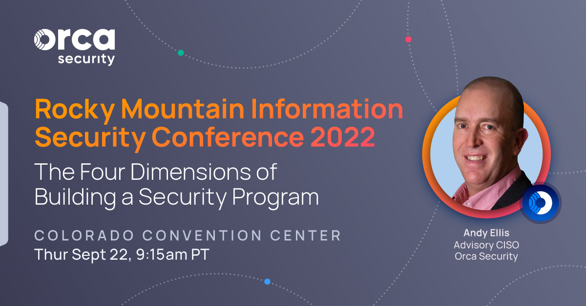 How do you know if time &amp; energy spent on a #security tech is a worthwhile investment? @OrcaSec's Advisory CISO <a href="/csoandy/">Andy Ellis</a> to share how to develop your own rubric for evaluation. Register to join Andy Ellis' session: rmisc.org
🗓 Thu Sep 22, 9:15am <a href="/The_RMISC/">Rocky Mountain Information Security Conference</a>