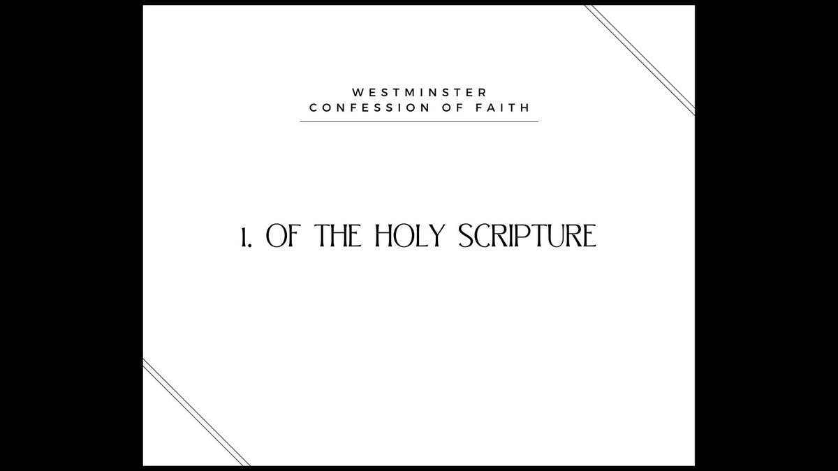 ReformedArsenal's tweet photo. Although God has revealed everything we need to know about salvation in the Holy Scripture, it is not the only place he has revealed himself. #WestminsterConfession #WCF1 https://t.co/RB8g2XnXwa