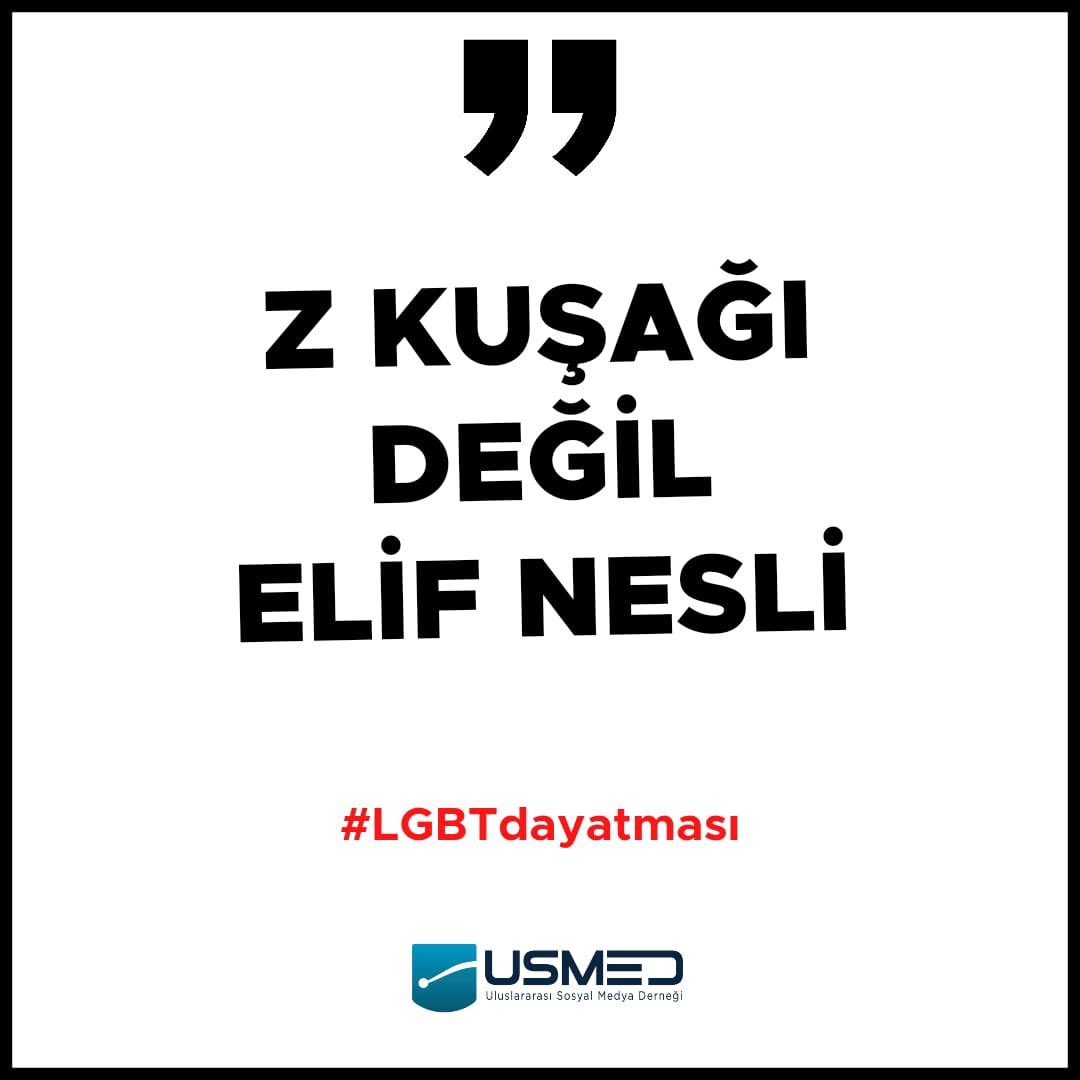 usmedayresmi's tweet photo. Z kuşağı değil Elif nesli var. Var olmaya devam edecek.
 #LGBTdayatması #LgbtSapkınlığınaDurDe #LGBTsapkınlıktır #AileHerseydir https://t.co/nuySmw9hY8