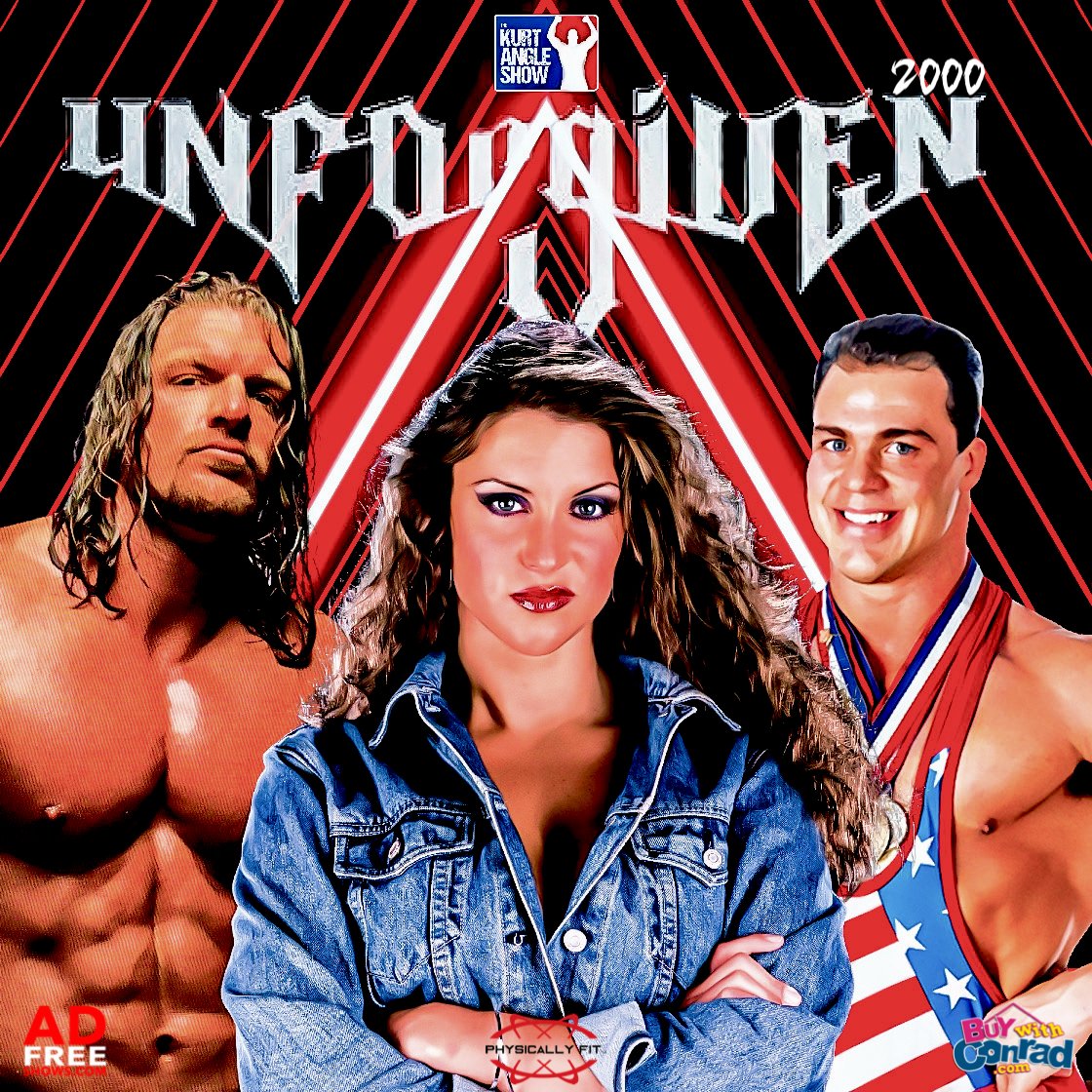 BAD ROMANCE On this episode, @RealKurtAngle looks back on his match against Triple  H in No Disqualifications for the love of Stephanie McMahon. #TAP:  UNFORGIVEN 2000 is available NOW on all platforms!, image size:1120x1120