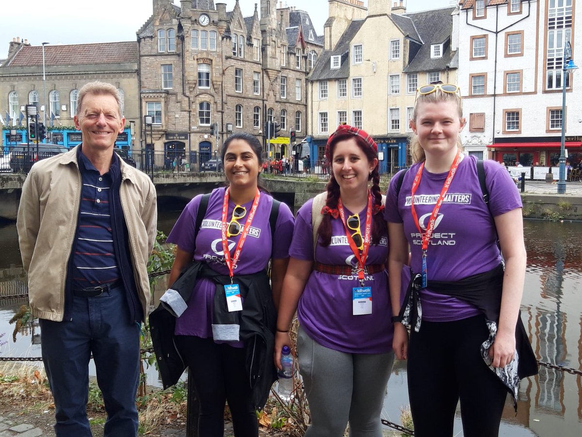 With the team from <a href="/volunteering_uk/">Volunteering Matters</a> and @ProjectScotland who are walking the #KiltwalkEdinburgh - fantastic effort!