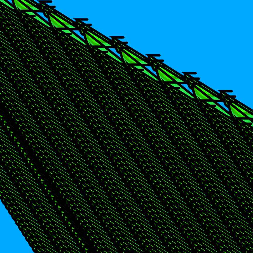 rrodkin's tweet photo. GM!
it's cool and dark down here
but as the sunlight breaks the skyline
and the tower tops catch a glimpse,
the promise of a new day
momentarily halts the breeze
"skewr" - coming soon to #fxhash
#p5js #wip #genartclub #opart #gridMorning https://t.co/H4qP1n8ppV