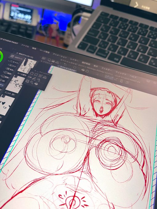 いちゃラブH抱き枕製作中!
超ラフ!さて誰でしょう… 