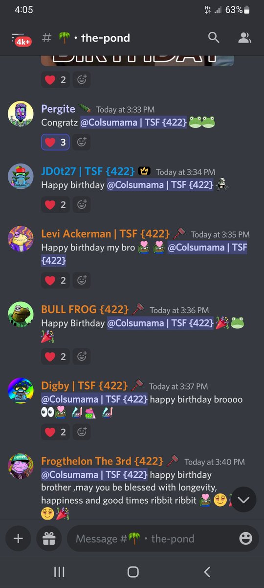 joweeeTSF's tweet image. Happy birthday @Colsumama 🎉
The pond is just built different. 
@TheStonedFrogs best community on Solana.