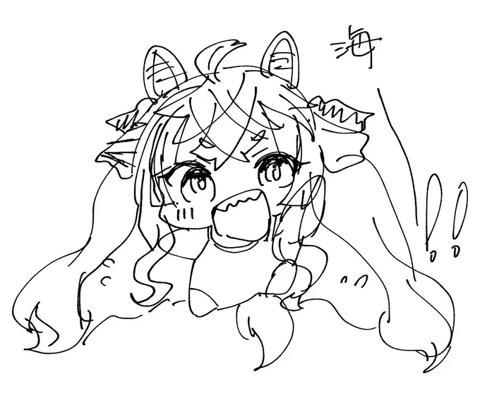 あんまり描いたことないなと思ったので 