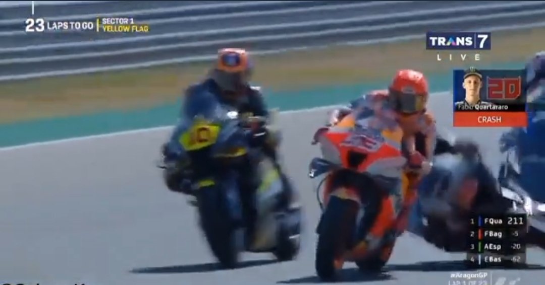 yoyokbugie's tweet photo. #MotoGP
Marquez ngamuk
Quartararo n Nakagami jd korban https://t.co/mlUglicqVb