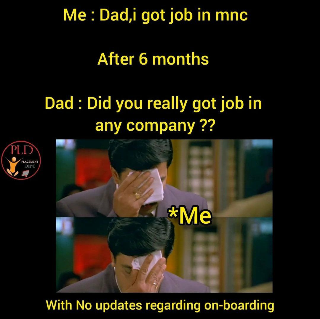 IndicDeveloper's tweet photo. 1. National Talent hunt exam
2. Interview
3. 5< Quizzes
4. 5< Projects
5. 1 Capstone Project
6. 3 Viva
7. 2 Hackathon
8. Mock Interview
9. Codility Test

Even after clearing all these we are still not on-boarded
https://t.co/kMScmcIQfO
#wiproOnboardUs2022 https://t.co/qjfplrPDWx