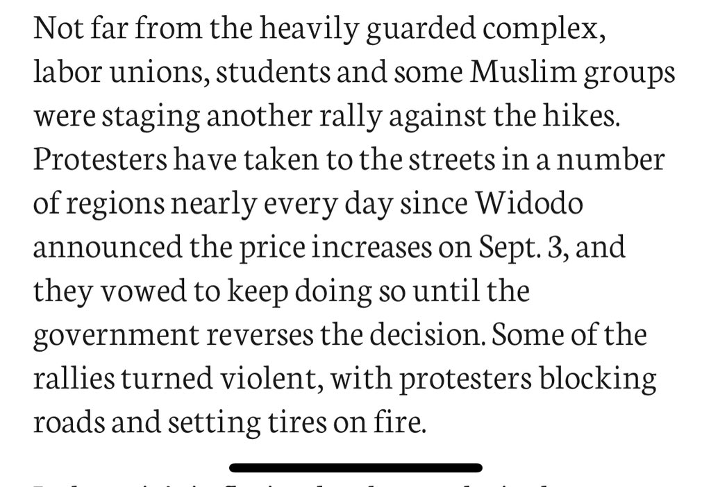 insight_21's tweet photo. Surging energy prices are starting to hit people in emerging countries. Jokowi has made a decision to substantially raise subsidized fuel prices. Consequently, there are protests against the fuel price increases in Indonesia. 

https://t.co/Lg5Fo9iniY https://t.co/orGTGTbdoT
