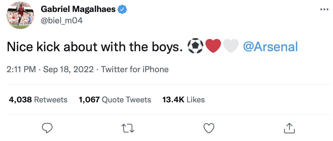 paddypower's tweet photo. Ruthless from Gabriel Magalhaes https://t.co/GQP1NgfGYz