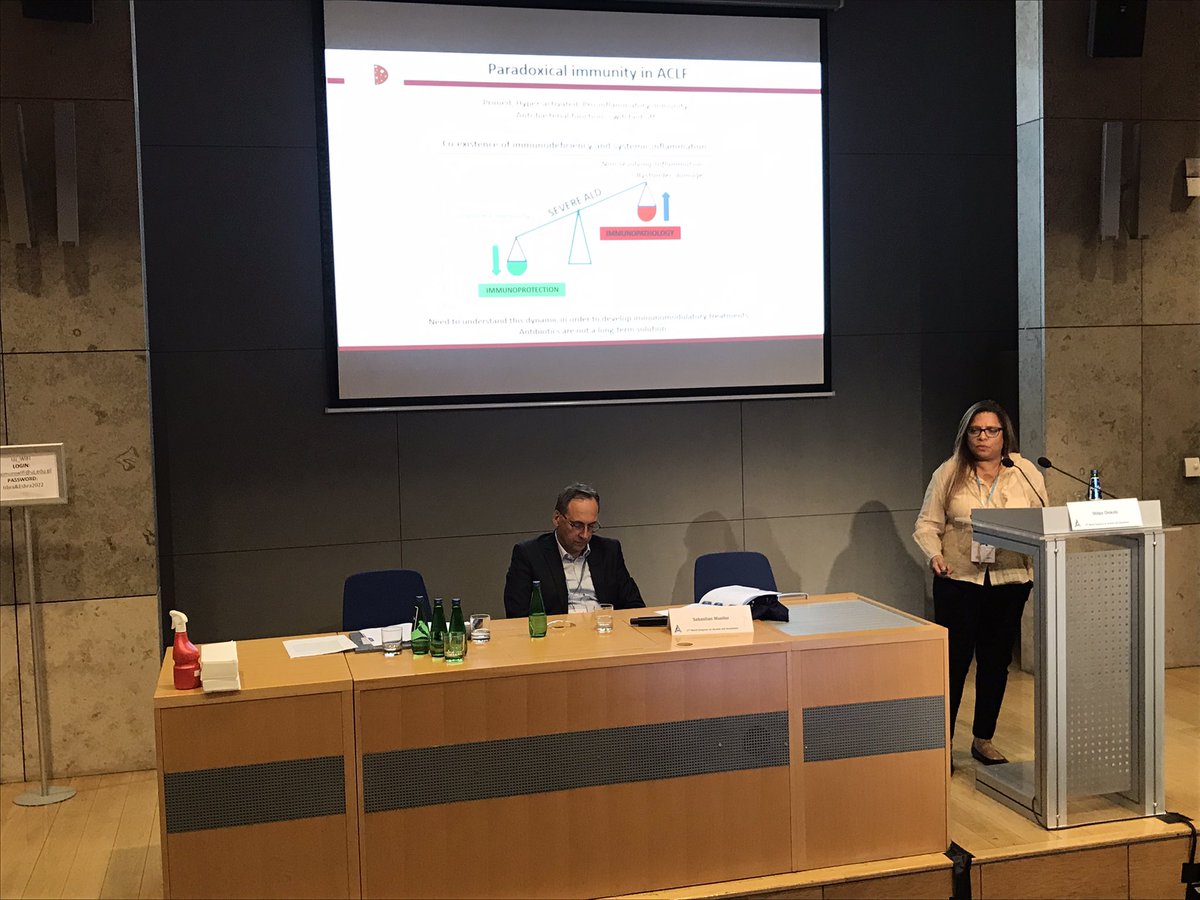 DrElePalma's tweet photo. Another great talk from @ChokshiLab on immunomodulatory therapies for ALD and stimulating discussion! 👏🏼👏🏼 @DrAntonioRiva https://t.co/7jxEQ3TIR4