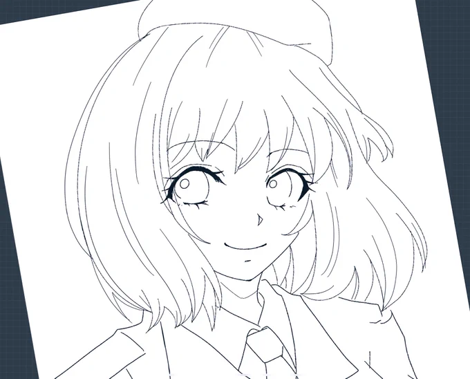 色んな指揮官がいるよね、きっと。
描き描き。
 #ドルフロ 
