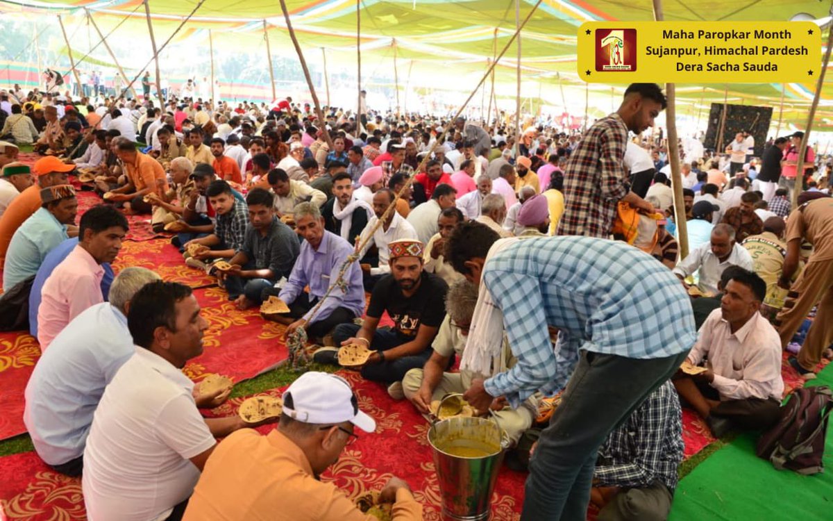 DSSNewsUpdates's tweet photo. A spiritual congregation is the finest way to recharge your soul. Lakhs of devotees attended it at Himachal Pradesh, celebrated the pious Great Benevolence Month and paid gratitude to Saint Dr. @GurmeetRamRahim Singh Ji Insan for rejuvenating their lives. Check the glimpses! https://t.co/A8DXI9MyTd