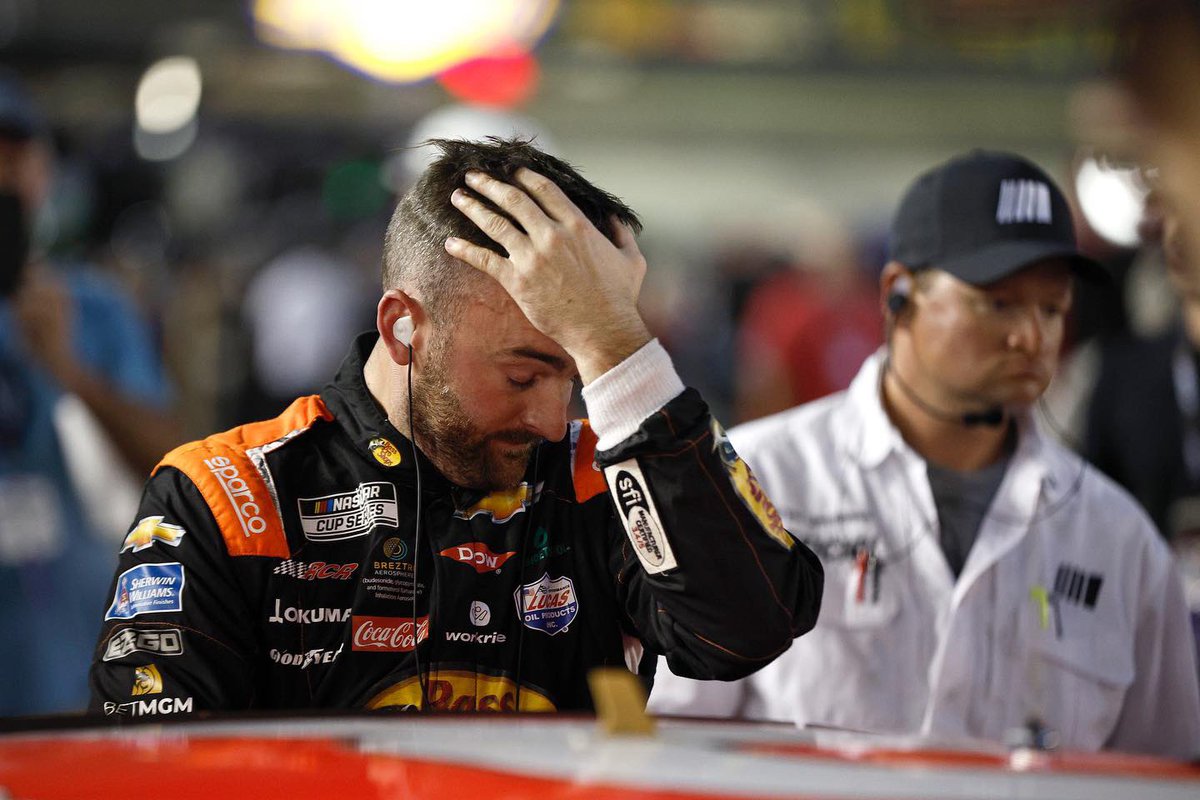 austindillon3's tweet photo. We weren’t able to transfer after getting caught up in the big one, but proud of our effort. The guys built a strong car &amp; we were doing what we needed to do to advance. Thankful for the fans that support #NASCAR. Last night was great reminder - we have the best fans in the world https://t.co/fXfyMs5KbC