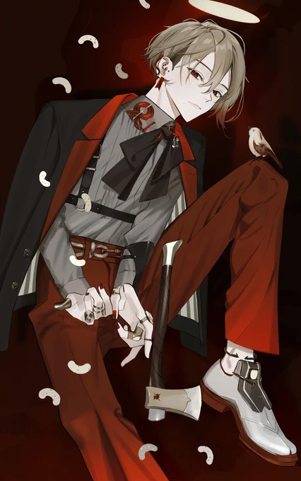 #自創作男子イラストフェス01 毒のあるモチーフが好き 