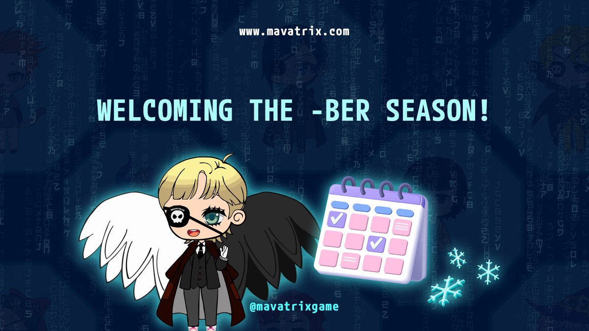 How's everyone's weekend going so far? ❤️
So, we're welcoming the -BER month, &amp; more to come! 🙏
Just like our ideas &amp; Mavatrix NFT mini game(s) that are underway 🤩

Don't forget!
Find us on Binance NFT marketplace! 🔍
linktr.ee/mavatrix

#nft #binance #bnb #crypto