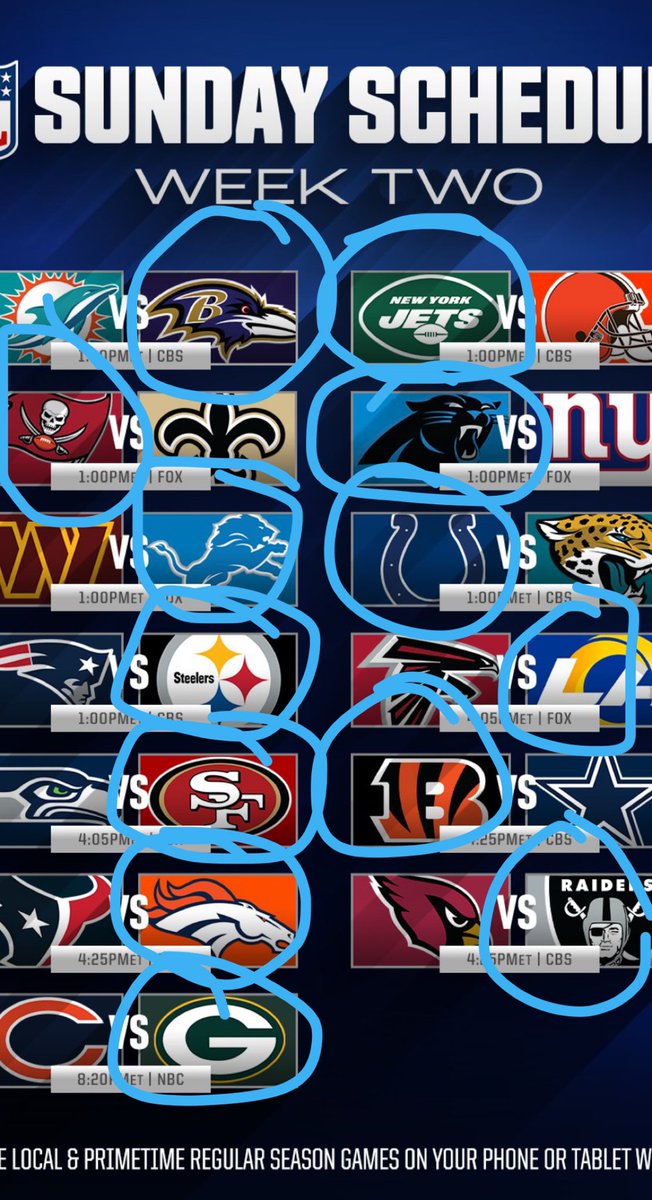 colton_vinup's tweet photo. Do you agree with my NFL Picks for today?! My record week 1 was 10-5-1 and this week already 0-1! Compete against me this season and try to beat me this season! #NFL #Week2 #NFLWeek2Picks #FolloMe #FolloForFolloBack #TWSN #NFLSunday https://t.co/RmqXgdI3U4