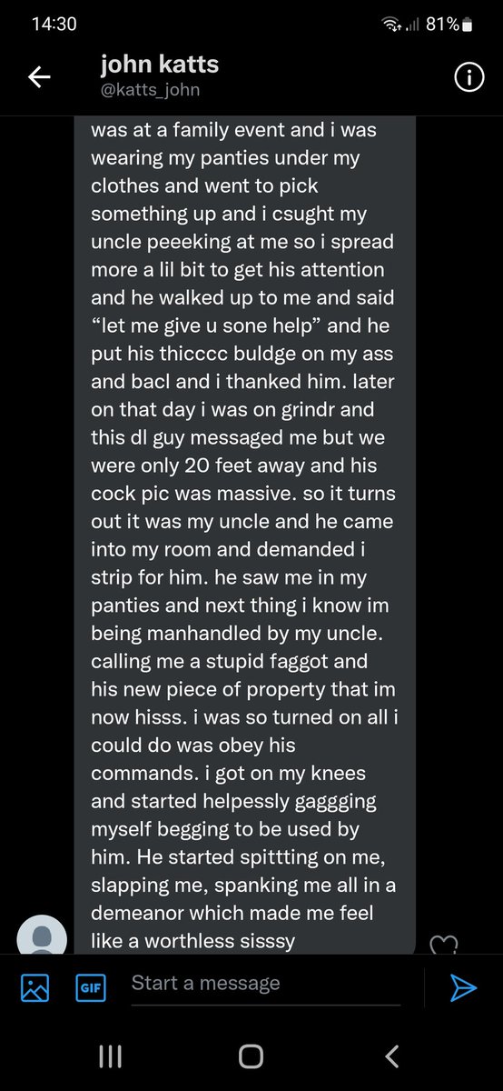 ConfessSissy's tweet photo. Confession by  @katts_john 2 confession this time 

❤&amp;🔄 appreciated 
#sissy #Confesion #sissyconfesion https://t.co/CR0H6OYh07