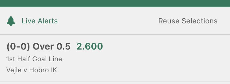 8Black_Inplay's tweet photo. #8BInplay
Denmark 🇩🇰
0.5u
Hit ❤️ if you’re tailing
#Betting #FreeTips #GamblingTwitter #Inplay https://t.co/2ffzxPU2fG