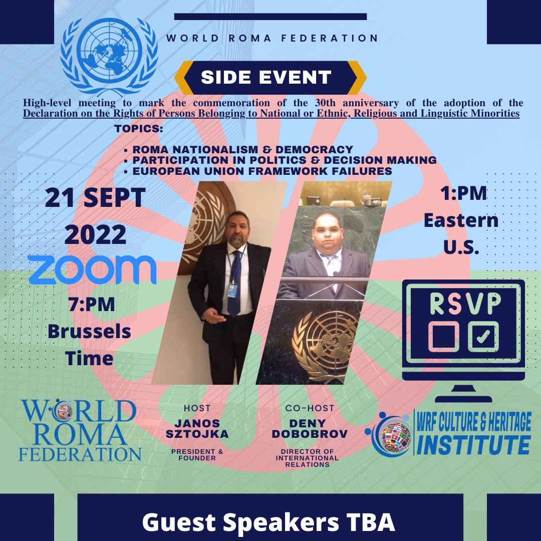 WRF_Chicago's tweet photo. This Week! Please make sure to register if you would like to join us! 

https://t.co/o8nY6lEUEl

#Roma #OpreRoma #RomaRights #RomaLivesMatter #Gypsy #Gitanos #Sinti https://t.co/NPocjUorfq