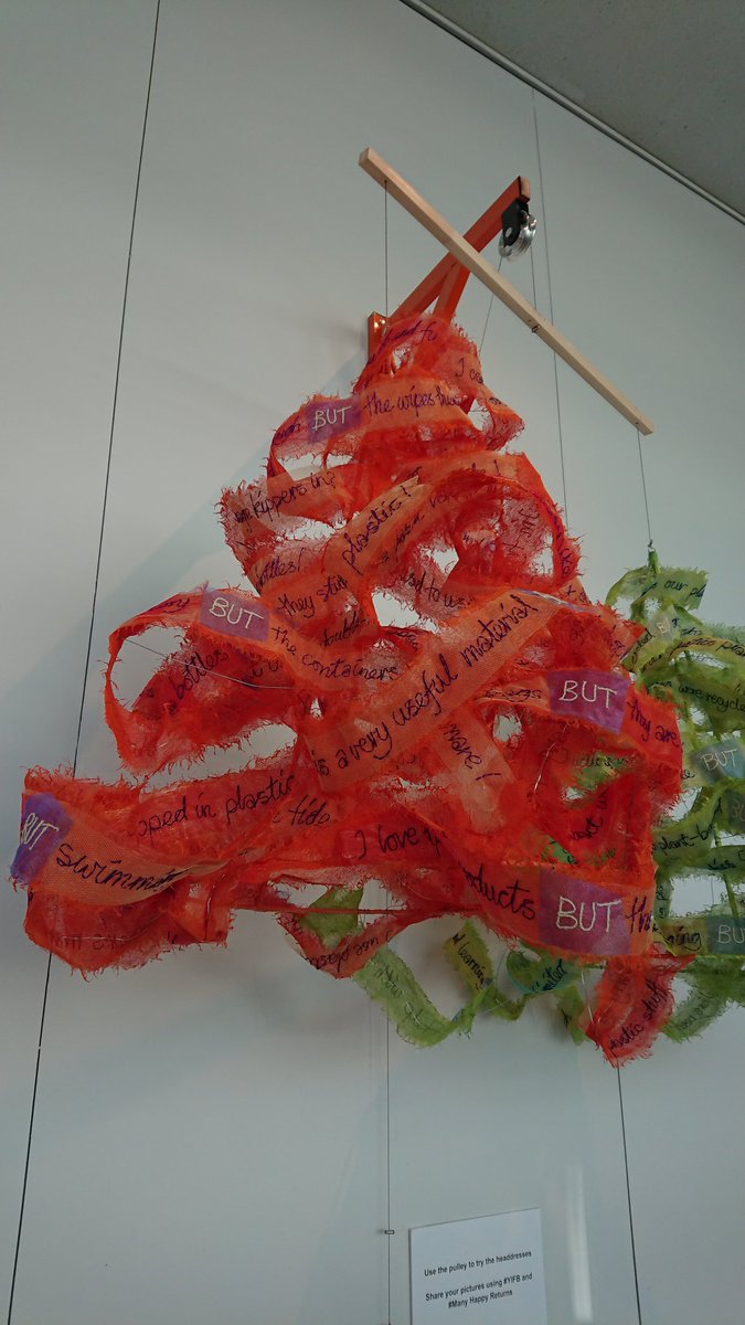 jacob_nickles's tweet photo. Fantastic pieces to be seen at #milleniumgallery @SheffMuseums from #FOTM2022 @FestivalMind ! My favourite is @absculpts chrysalis made of repurposed PVC ! Just beautiful ! https://t.co/ge4OuRax6S
