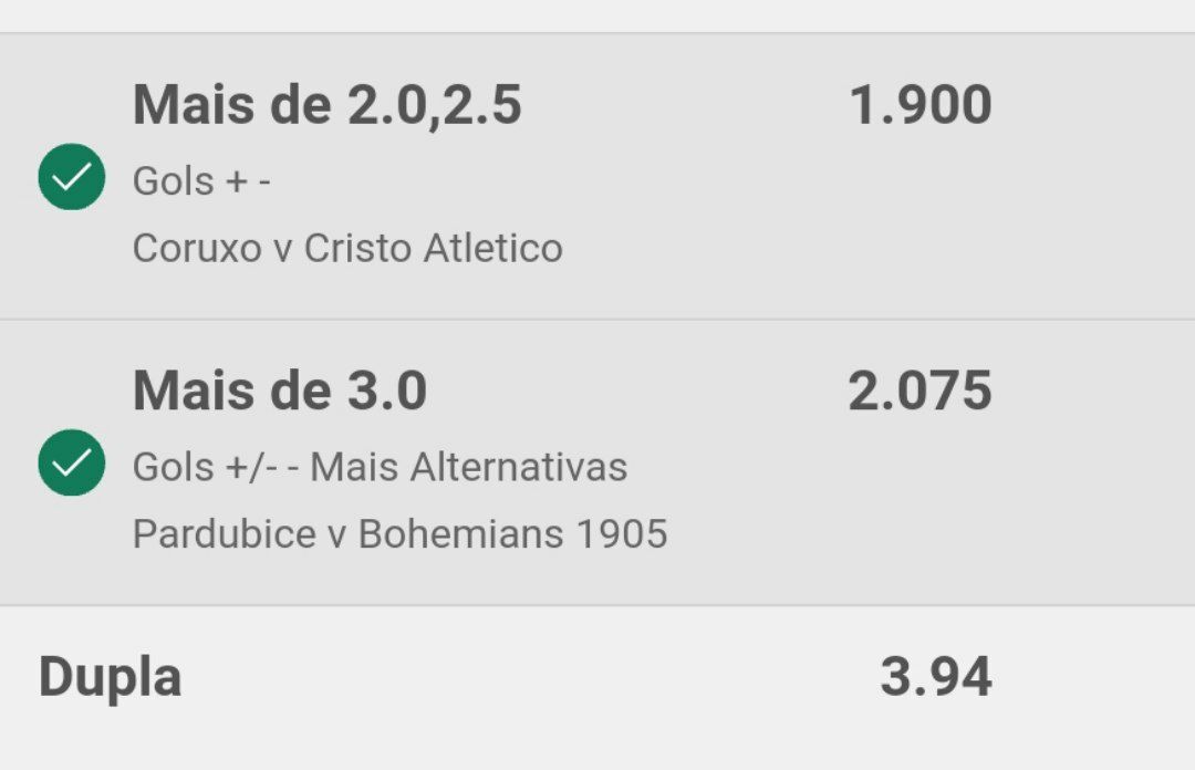 OlimpoBetting's tweet photo. Bom dia
🔥 Dupla #OlimpoBetting 🔥
📅 #18Set
📚 3.94 - Bet365
💵 0.5%
⚠️ Jogo do Bohemians às 11hr (daqui 25 min) https://t.co/Gd4JEhSNYF