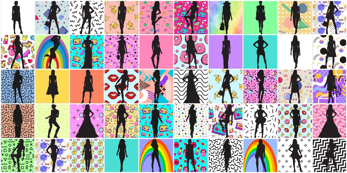 Fashion Silhouette Female Model NFT tweet media