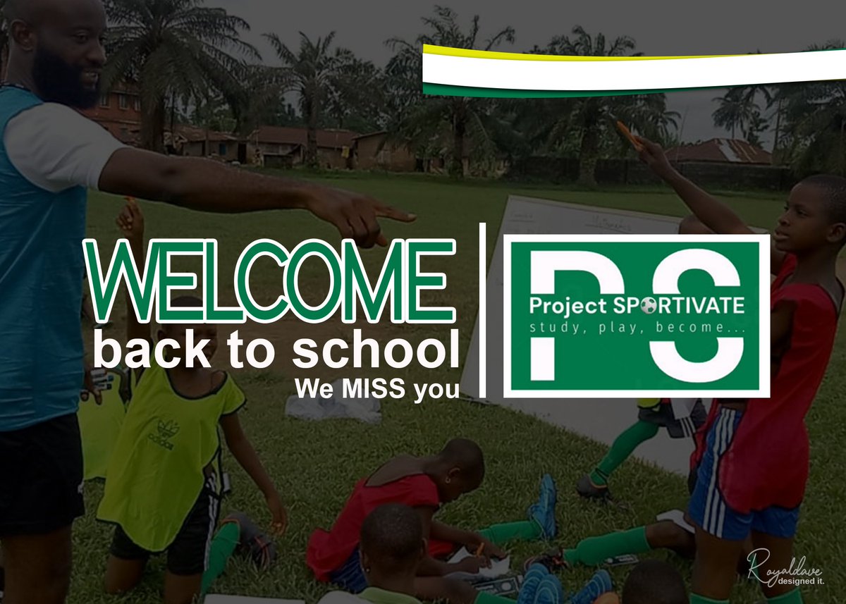 Just because football does much more, we have chosen it.

Welcome back to school Champions!

We MISS you!

#projectsportivate
