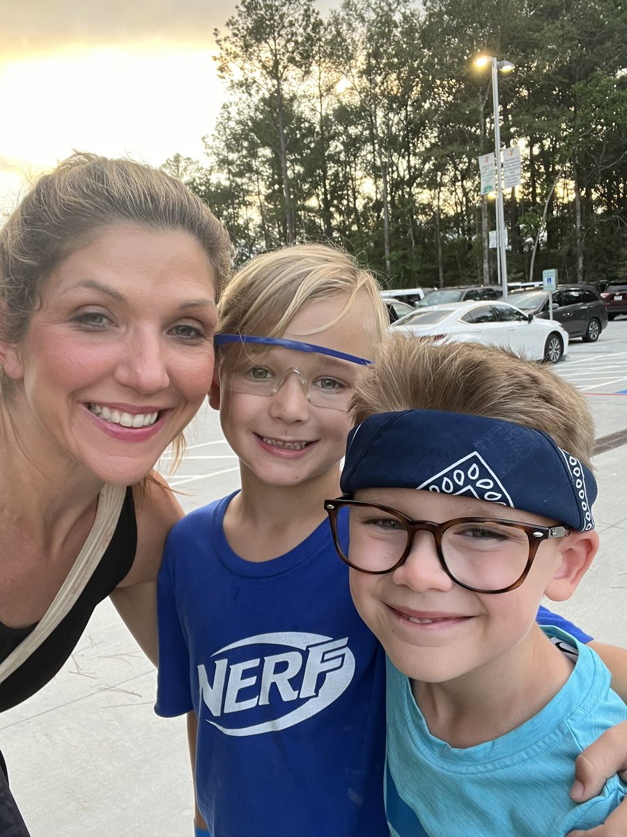 MrsSurawski's tweet photo. Mother / Son Nerf night was a blast! @SnyderStallions https://t.co/hEj5HHayFZ