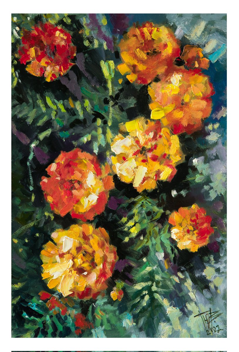 #Marigold
Oil on hardboard, 20x30cm
#jifineart #oilart