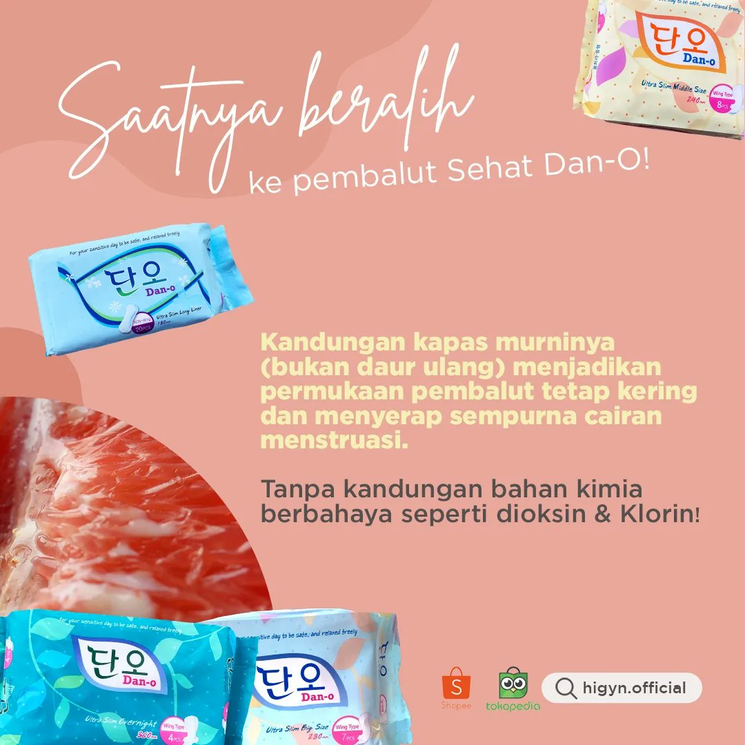 Hi_Gyn's tweet photo. Yakin sudah memilih produk pembalut yang sehat untuk diri kamu sendiri? 

Buat kamu yang ingin beralih ke #PembalutSehat Dan O #pembalutsehat #menstriuasi #danO https://t.co/EhiwGvpIjw