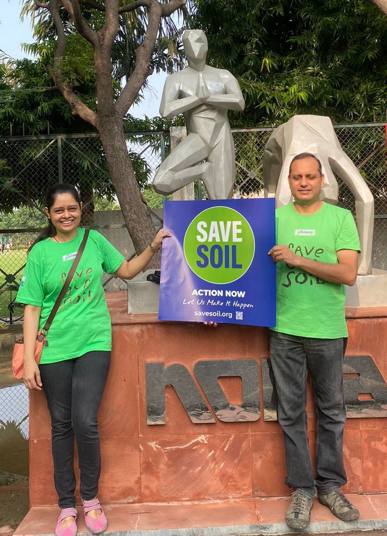 Save Soil Walkathon at Noida Stadium…Let’s make it happen 🌱#SaveSoil #WalkforSoil