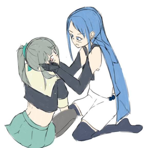五月雨(艦これ) ,夕張(艦これ) 「wip完成するかはわからない 」|ベルクート@艦これ絵描きのイラスト