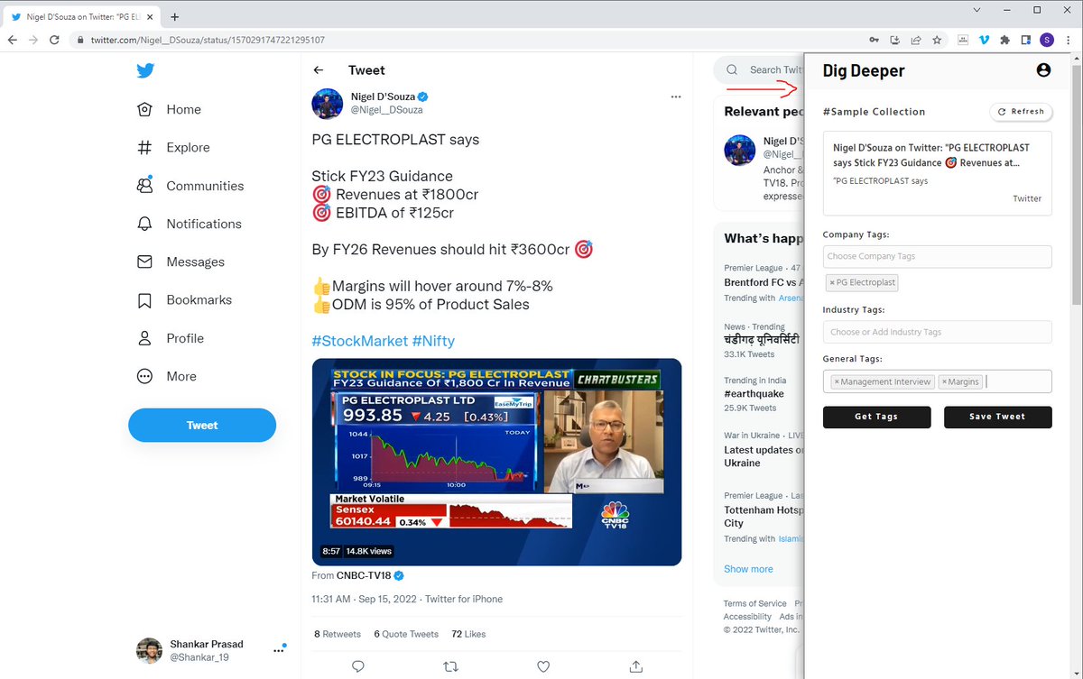 Shankar_19's tweet image. Hi friends👋

Here is a snapshot of chrome extension I am building for Dig Deeper collections - digdeeper.one/collections

@bubble + little bit of JavaScript

Will release the video tmrw...stay tuned😊